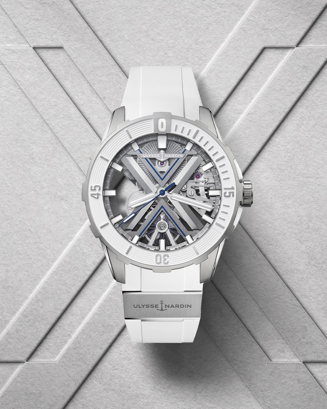 Diver X Skeleton White